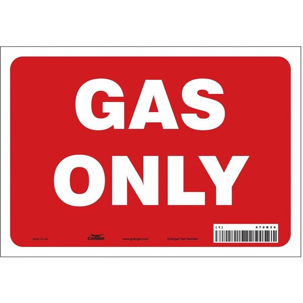 Safety Sign, 7 in Height, 10 in Width, Vinyl, Vertical Rectangle, English, 470R34