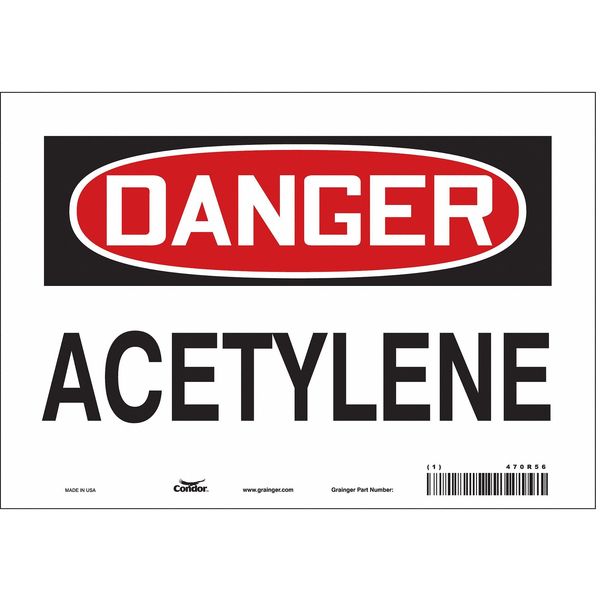 Safety Sign, 7 in Height, 10 in Width, Vinyl, Vertical Rectangle, English, 470R56