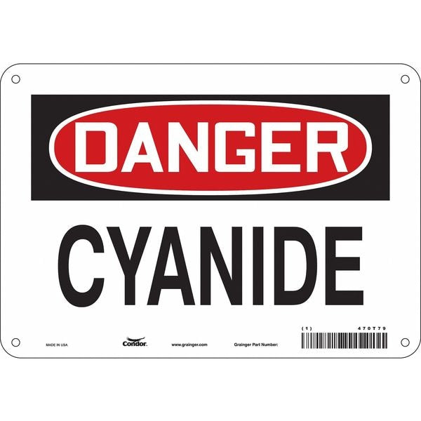 Safety Sign, 7 in Height, 10 in Width, Polyethylene, Vertical Rectangle, English, 470T79