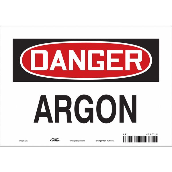 Safety Sign, 7 in Height, 10 in Width, Vinyl, Vertical Rectangle, English, 470T12
