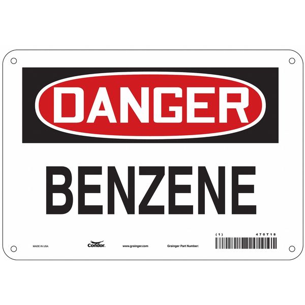 Safety Sign, 7 in Height, 10 in Width, Polyethylene, Vertical Rectangle, English, 470T18