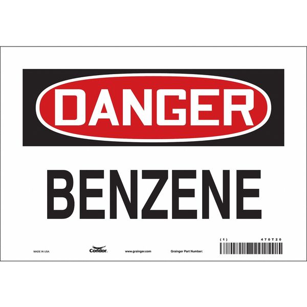 Safety Sign, 7 in Height, 10 in Width, Vinyl, Vertical Rectangle, English, 470T20