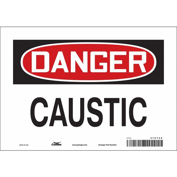 Safety Sign, 7 in Height, 10 in Width, Vinyl, Vertical Rectangle, English, 470T28
