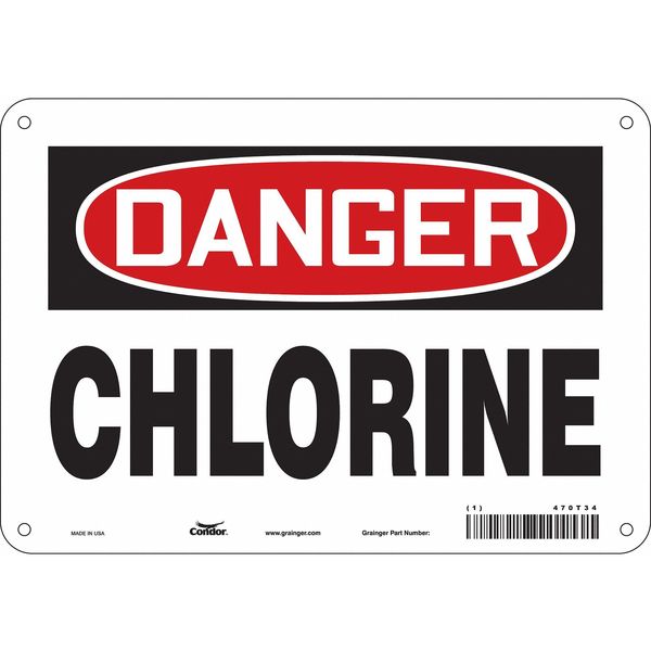 Safety Sign, 7 in Height, 10 in Width, Polyethylene, Vertical Rectangle, English, 470T34