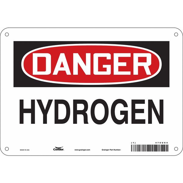 Safety Sign, 7 in Height, 10 in Width, Polyethylene, Vertical Rectangle, English, 470U84