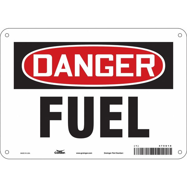 Safety Sign, 7 in Height, 10 in Width, Polyethylene, Vertical Rectangle, English, 470U18