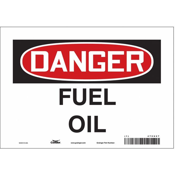 Safety Sign, 7 in Height, 10 in Width, Vinyl, Vertical Rectangle, English, 470U27