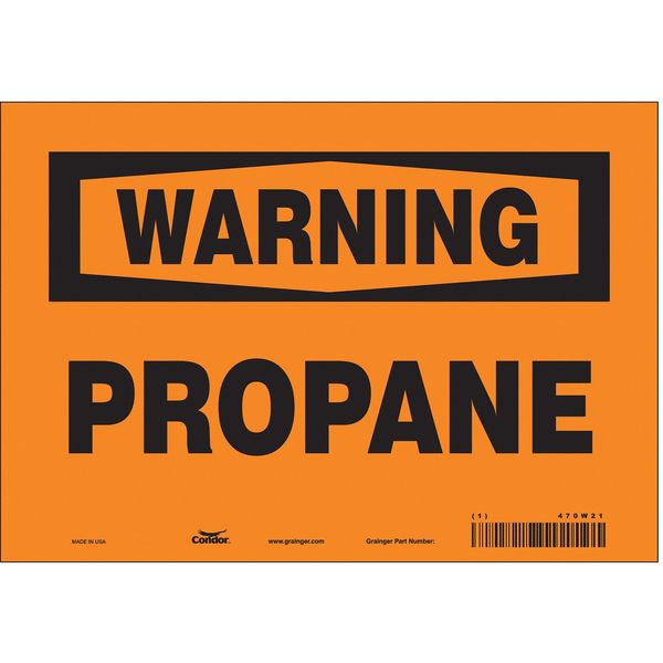 Safety Sign, 7 in Height, 10 in Width, Vinyl, Vertical Rectangle, English, 470W21