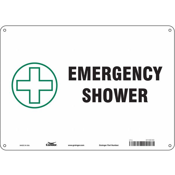 Safety Sign, 10 in Height, 14 in Width, Vinyl, Horizontal Rectangle, English, 470X96