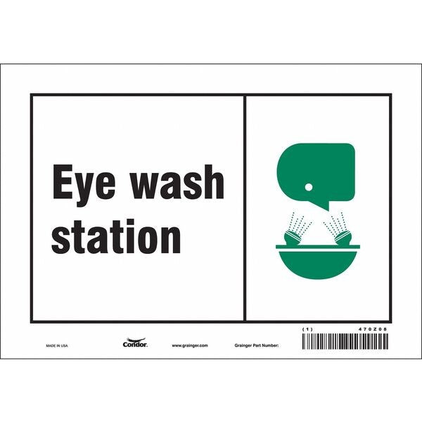 Safety Sign, 7 in Height, 10 in Width, Vinyl, Vertical Rectangle, English, 470Z08