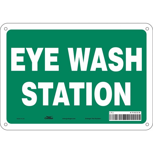 Safety Sign, 7 in Height, 10 in Width, Polyethylene, Vertical Rectangle, English, 470Z29