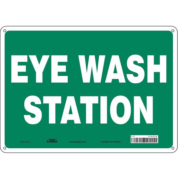 Safety Sign, 10 in Height, 14 in Width, Polyethylene, Horizontal Rectangle, English, 470Z30