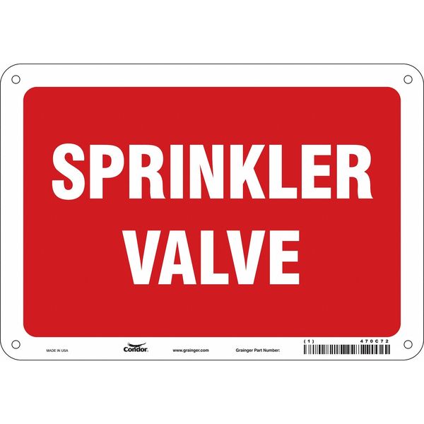 Safety Sign, 7 in Height, 10 in Width, Polyethylene, Vertical Rectangle, English, 470C72