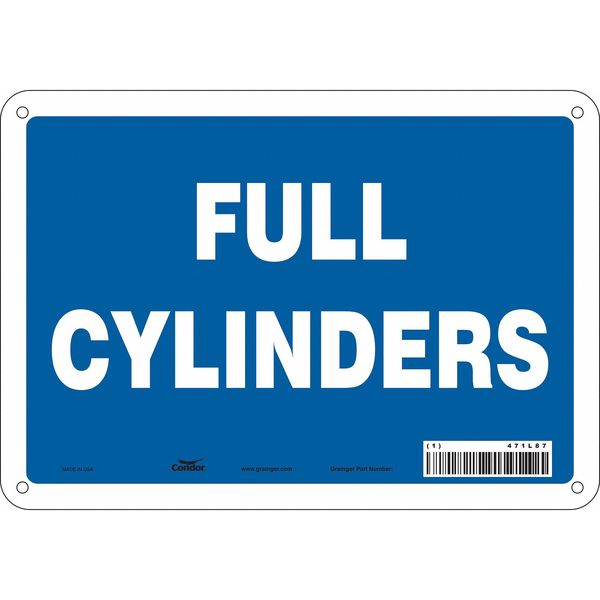 Safety Sign, 7 in Height, 10 in Width, Polyethylene, Vertical Rectangle, English, 471L87