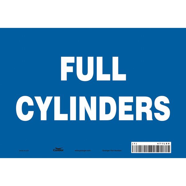Safety Sign, 7 in Height, 10 in Width, Vinyl, Vertical Rectangle, English, 471L89