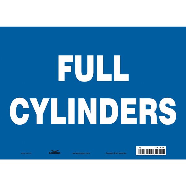 Safety Sign, 10 in Height, 14 in Width, Vinyl, Horizontal Rectangle, English, 471L90