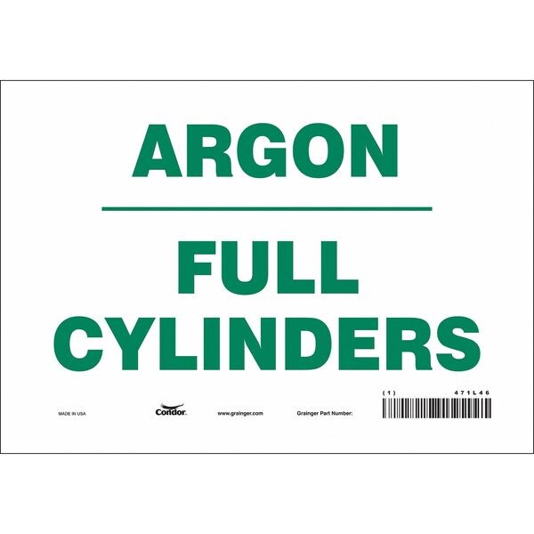 Safety Sign, 7 in Height, 10 in Width, Vinyl, Vertical Rectangle, English, 471L46