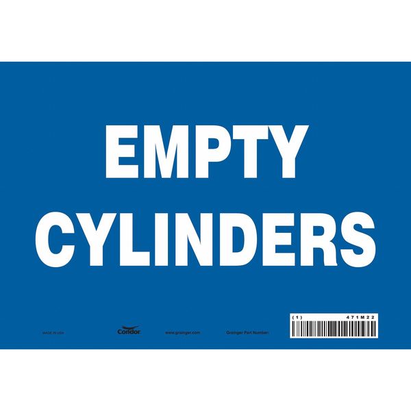 Safety Sign, 7 in Height, 10 in Width, Vinyl, Vertical Rectangle, English, 471M22