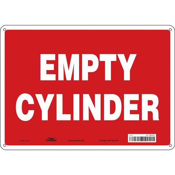 Safety Sign, 10 in Height, 14 in Width, Polyethylene, Horizontal Rectangle, English, 471M56