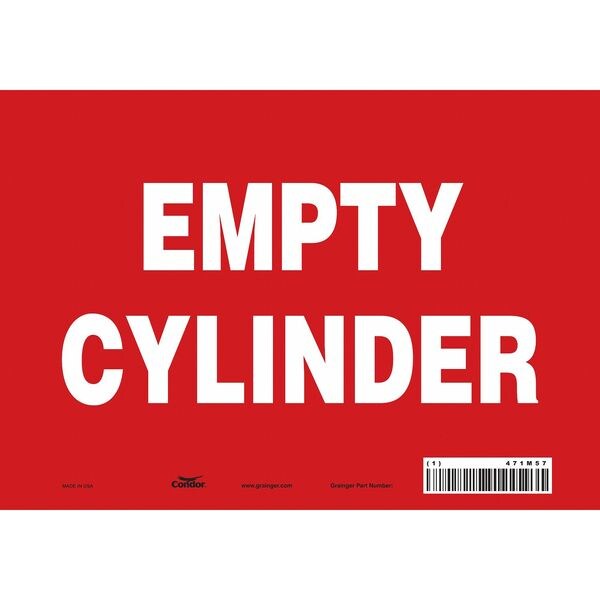 Safety Sign, 7 in Height, 10 in Width, Vinyl, Vertical Rectangle, English, 471M57