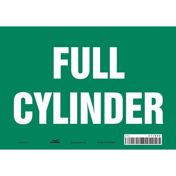 Safety Sign, 7 in Height, 10 in Width, Vinyl, Vertical Rectangle, English, 471N08