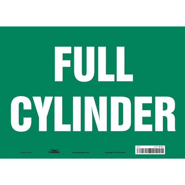 Safety Sign, 10 in Height, 14 in Width, Vinyl, Horizontal Rectangle, English, 471N09