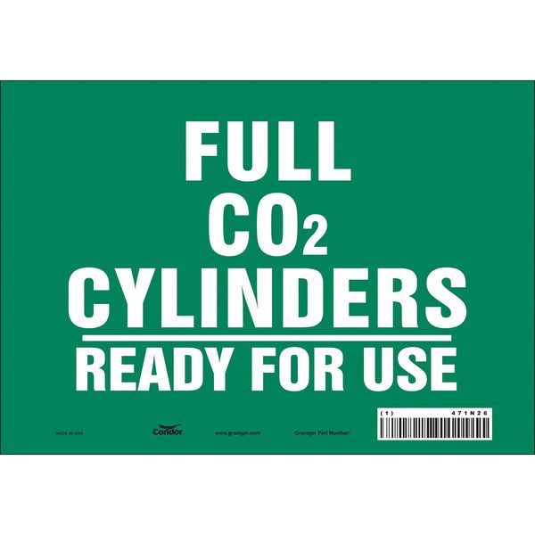 Safety Sign, 7 in Height, 10 in Width, Vinyl, Vertical Rectangle, English, 471N26