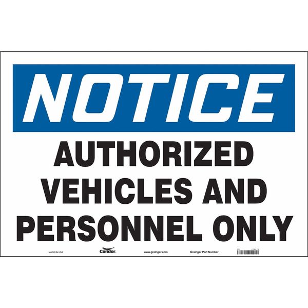 Safety Sign, 24 in H, 36 in W, Vinyl, Horizontal Rectangle, English, 472U73