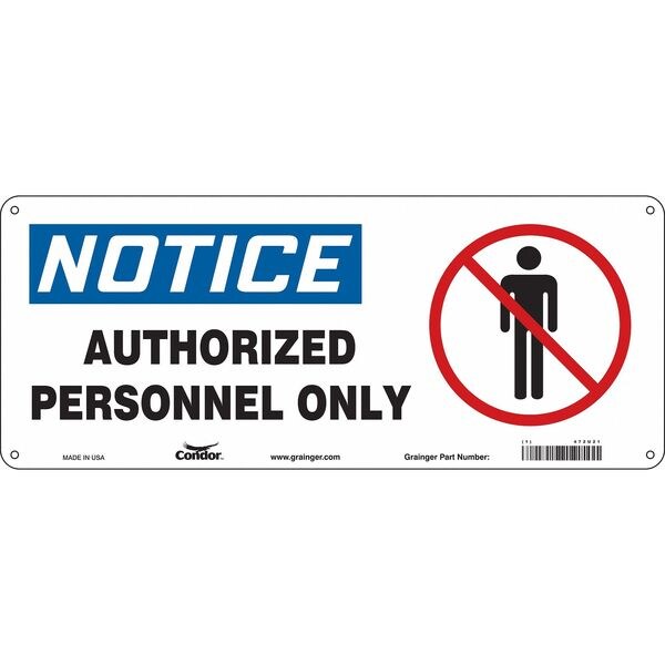 Safety Sign, 7 in H, 17 in W, Polyethylene, Vertical Rectangle, English, 472U21