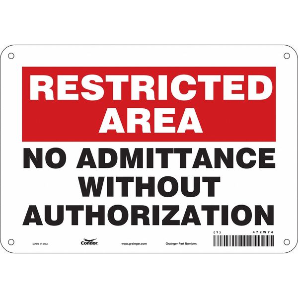 Safety Sign, 7 in Height, 10 in Width, Vinyl, Vertical Rectangle, English, 472W74