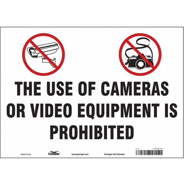 Safety Sign, 10 in Height, 14 in Width, Vinyl, Horizontal Rectangle, English, 472Z49
