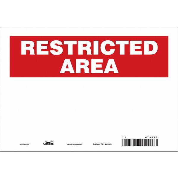 Safety Sign, 7 in Height, 10 in Width, Vinyl, Vertical Rectangle, English, 473D90