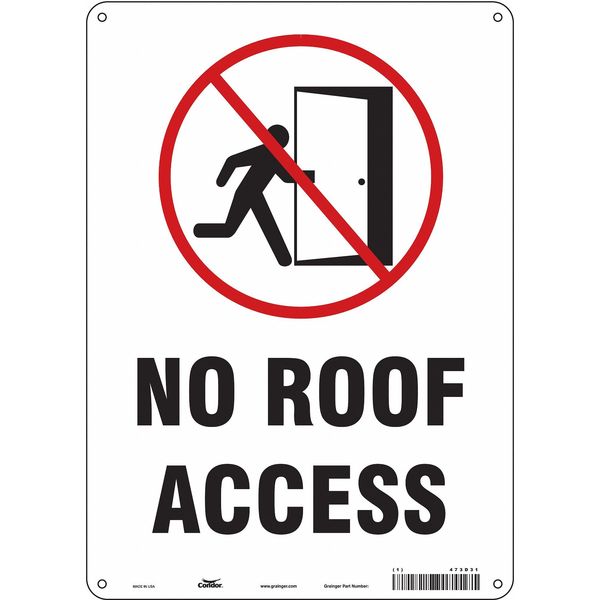 Safety Sign, 14 in Height, 10 in Width, Polyethylene, Vertical Rectangle, English, 473D31