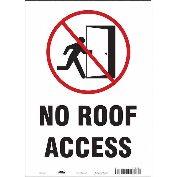 Safety Sign, 14 in Height, 10 in Width, Vinyl, Vertical Rectangle, English, 473D33
