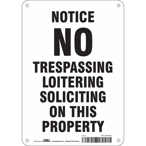 Safety Sign, 10 in Height, 7 in Width, Polyethylene, Horizontal Rectangle, English, 473H80