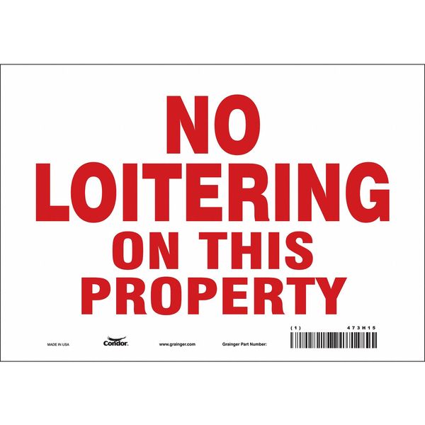 Safety Sign, 7 in Height, 10 in Width, Vinyl, Vertical Rectangle, English, 473H15
