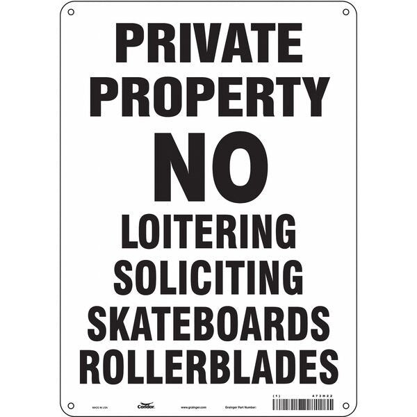 Safety Sign, 14 in Height, 10 in Width, Polyethylene, Vertical Rectangle, English, 473H22