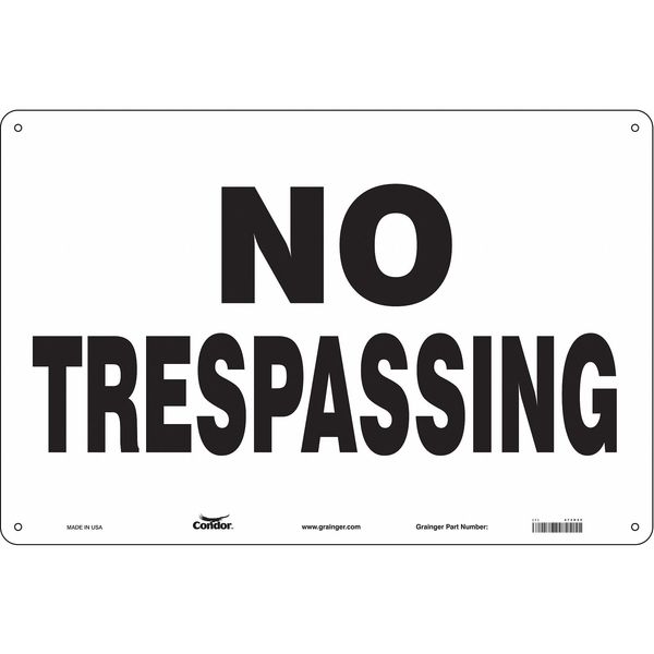 Safety Sign, 24 in H, 36 in W, Polyethylene, Horizontal Rectangle, English, 473H50