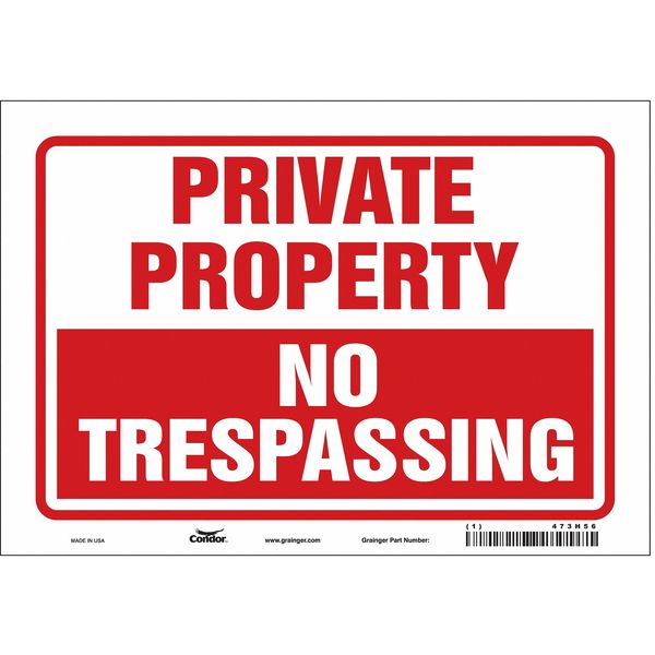 Safety Sign, 7 in Height, 10 in Width, Vinyl, Vertical Rectangle, English, 473H56