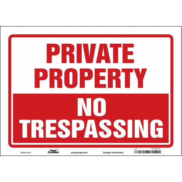 Safety Sign, 10 in Height, 14 in Width, Vinyl, Horizontal Rectangle, English, 473H57