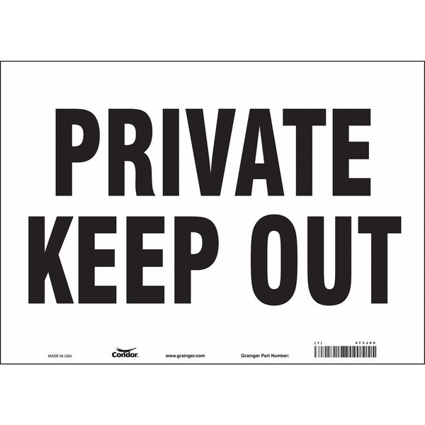 Safety Sign, 10 in Height, 14 in Width, Vinyl, Horizontal Rectangle, English, 473J80