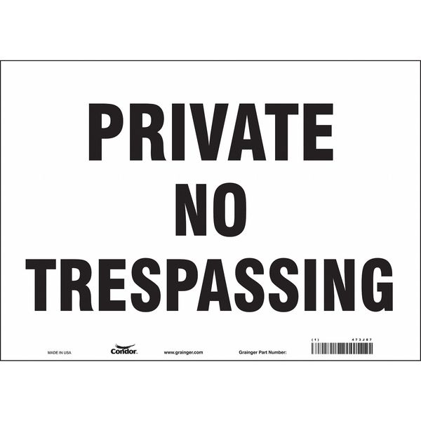 Safety Sign, 10 in Height, 14 in Width, Vinyl, Horizontal Rectangle, English, 473J87