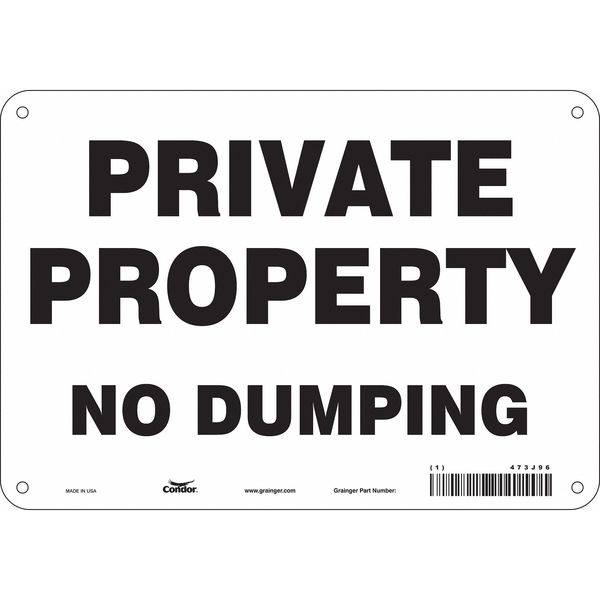 Safety Sign, 7 in Height, 10 in Width, Polyethylene, Vertical Rectangle, English, 473J96