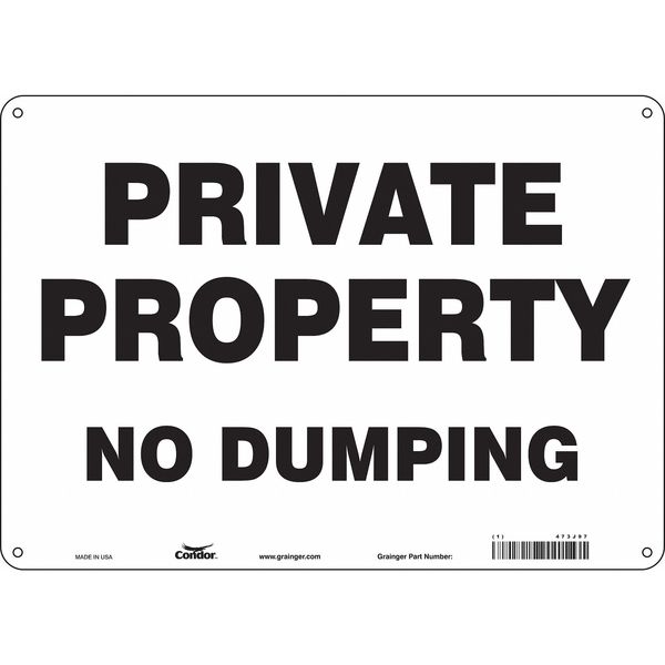 Safety Sign, 10 in Height, 14 in Width, Polyethylene, Horizontal Rectangle, English, 473J97