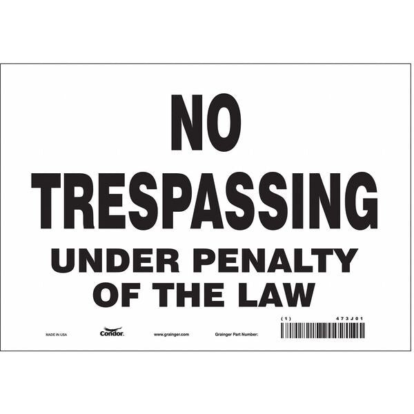 Safety Sign, 7 in Height, 10 in Width, Vinyl, Vertical Rectangle, English, 473J01