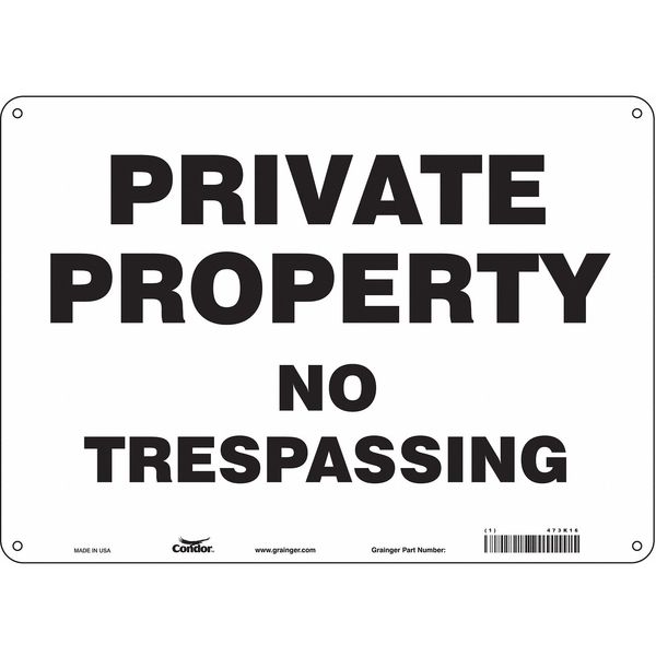 Safety Sign, 10 in Height, 14 in Width, Polyethylene, Horizontal Rectangle, English, 473K16