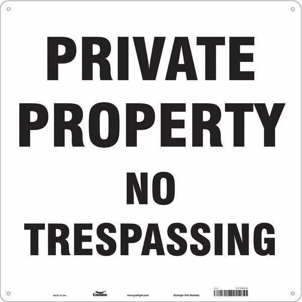 Safety Sign, 18 in Height, 18 in Width, Polyethylene, Square, English