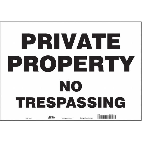 Safety Sign, 14 in H, 20 in W, Vinyl, Horizontal Rectangle, English, 473K21