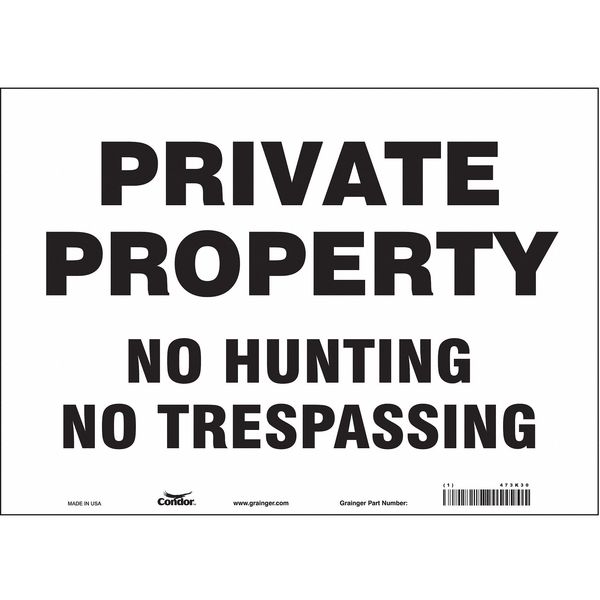 Safety Sign, 10 in Height, 14 in Width, Vinyl, Horizontal Rectangle, English, 473K30