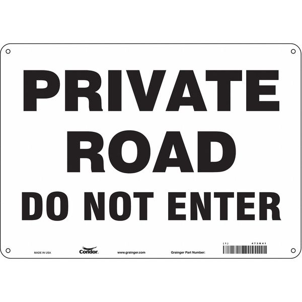 Safety Sign, 10 in Height, 14 in Width, Polyethylene, Horizontal Rectangle, English, 473K41